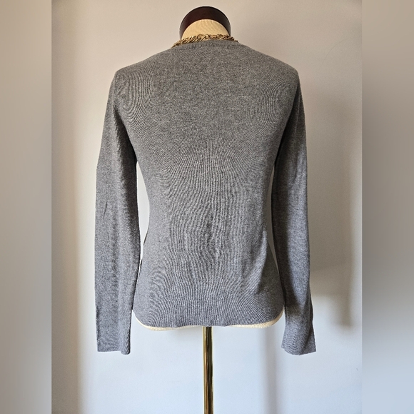 BANANA REPUBLIC Factory Grey Lightweight Pug Sweater. Size XS - Picture 5 of 10